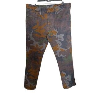 Levis 511 Camo Corduroy Denim Jeans Pants Mens 36x32 Hunting Hiking Camouflage